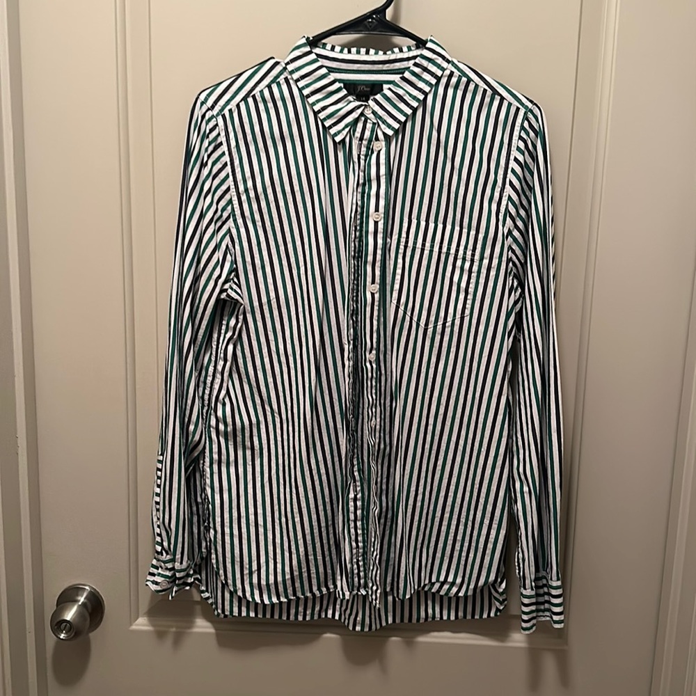 Long sleeve button up jcrew blouse